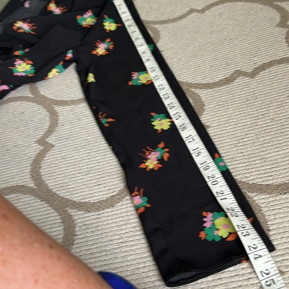 ASOS DESIGN ruched front button up wrap shirt midi dress in black floral print - Picture 14 of 16